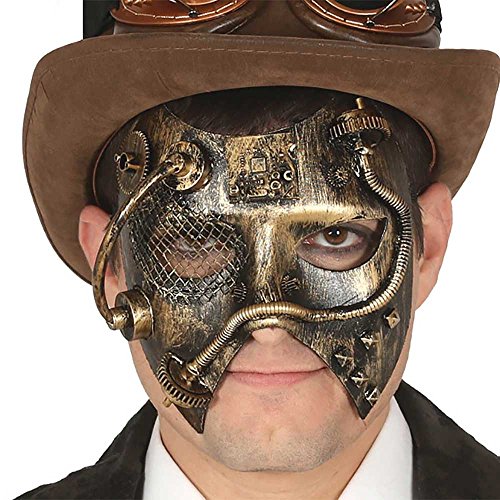 Máscara efecto de oro antiguo del steampunk