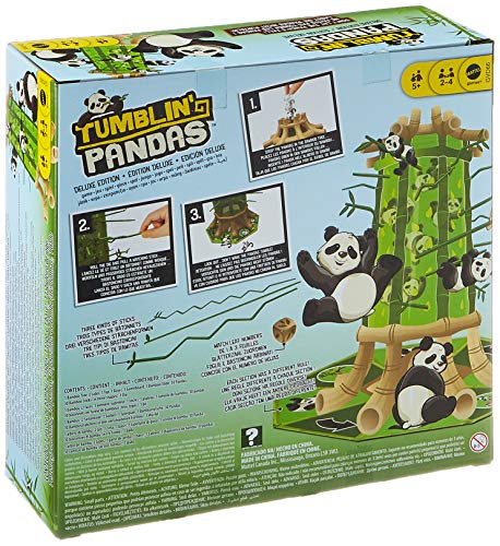 Mattel Games Pandas locos, juego de mesa de habilidad para niños +5 años (Mattel GVD66)