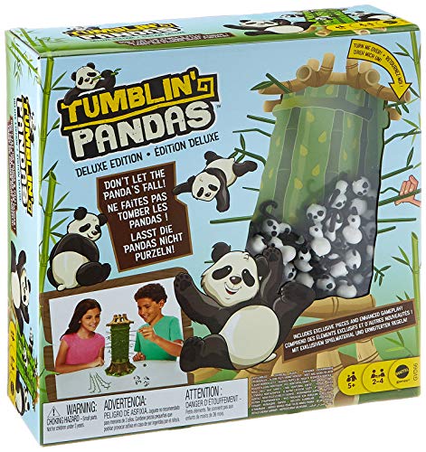 Mattel Games Pandas locos, juego de mesa de habilidad para niños +5 años (Mattel GVD66)