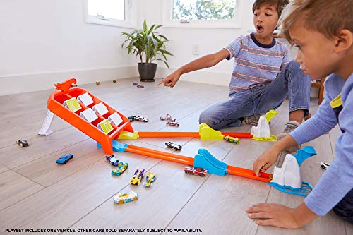 Mattel Hot Wheels Campeón de choques, pistas coches de juguetes niños +4 años, multicolor GBF89