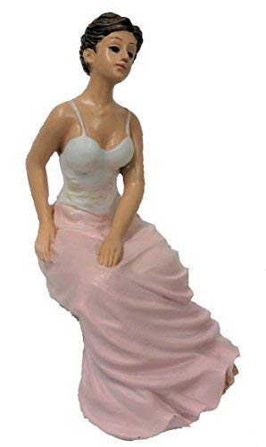 Melody Jane Casa de Muñecas Personas Victoriano Mujer en Corpiño Sentado Figura de Resina