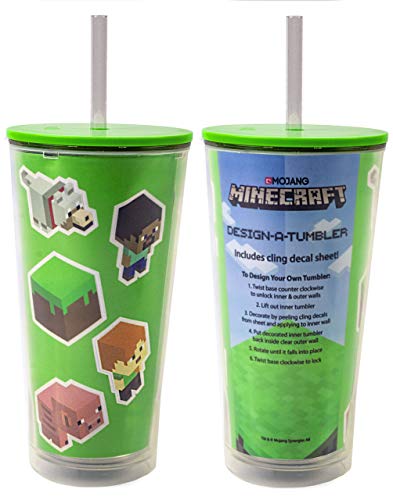 Minecraft Cup Botella de bebidas de regalo personalizada Creeper Zombie Kids