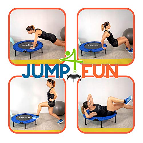 Mini Cama Elástica - Trampolín Fitness Jump4fun Plegable Doble Barra