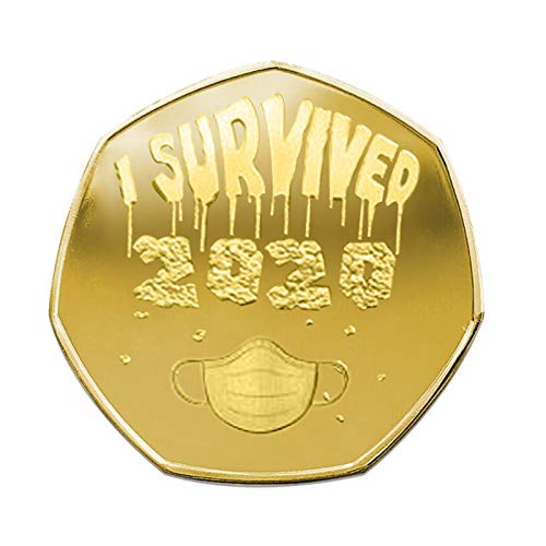 Moneda Conmemorativa de supervivientes 2020 Moneda Conmemorativa de Doble Cara 2 Piezas, decoración del hogar del día de San Valentín