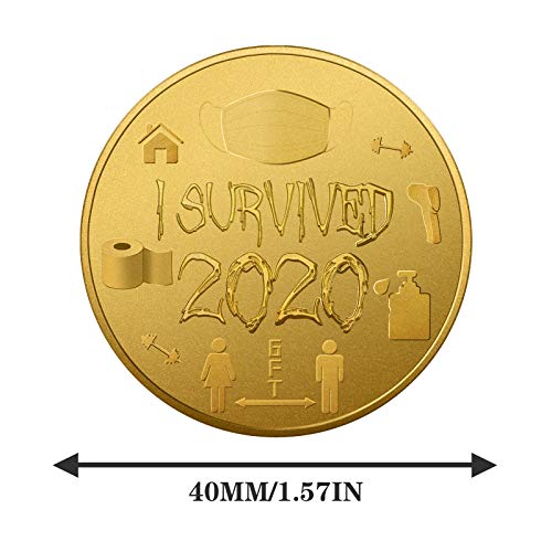 Moneda Conmemorativa – Moneda Conmemorativa de 2020 Supervivientes de doble cara Moneda de la suerte sobrevivió