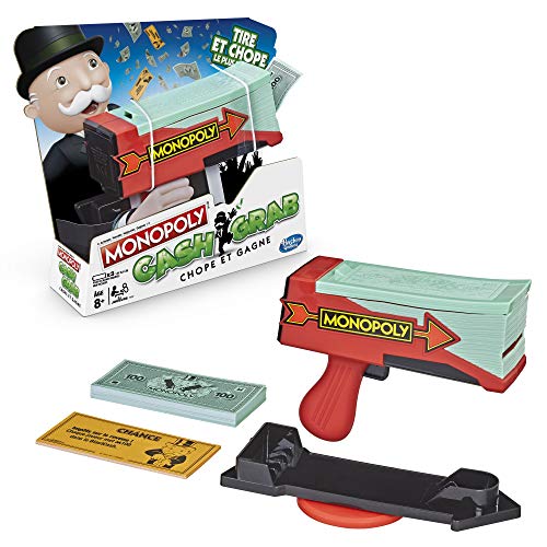 Monopoly Cash & Grab: Chope et Gagne - Juego de Mesa Divertido, versión Francesa