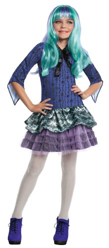 Monster High - Disfraz de Twyla para niña, infantil 5-7 años (Rubie's 886704-M)