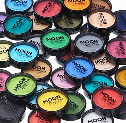 Moon Creations - Pintura Facial Profesional activada por Agua - Kit Profesional de 40 Colores