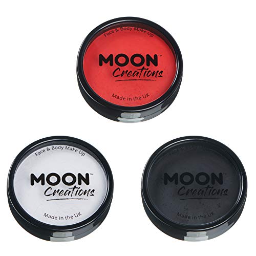 Moon Creations - Pintura Facial Profesional activada por Agua - Set de 3 Colores