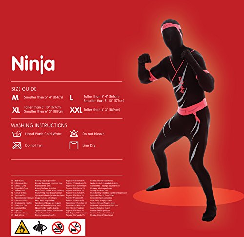 Morphsuits - Disfraz de morphsuits ninja para hombre, talla XL (MPNIX)