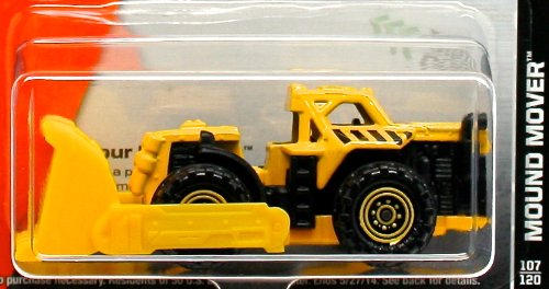 MOUND MOVER (YELLOW) * 2014 MBX CONSTRUCTION * Matchbox 1:64 Scale Basic Die-Cast Vehicle (#107 of 120) by Matchbox