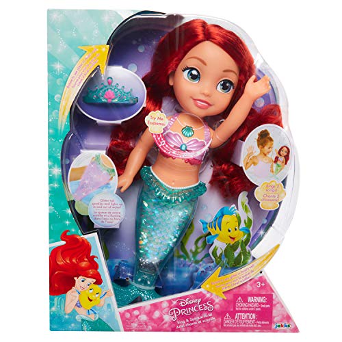 Muñeca Princesa Disney - Ariel luces y purpurina , color/modelo surtido