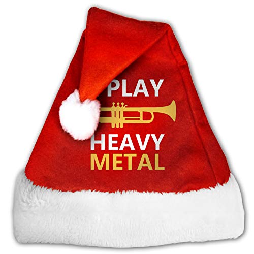 MXDISIWD Lindo Sombreros De Navidad I Play Heavy Metal Santa Sombreros Para Navidad Traje Decoración Fiesta