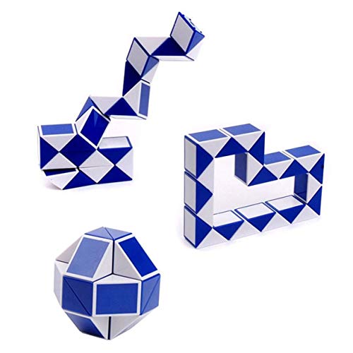 MXECO 24 Cuñas Magia Regla Mini Magia torcedura Puzzle Game Cube Chueco Juguete Educativo Cubo de Juguete de Regalo de la Vida Infantil Rone Adultos