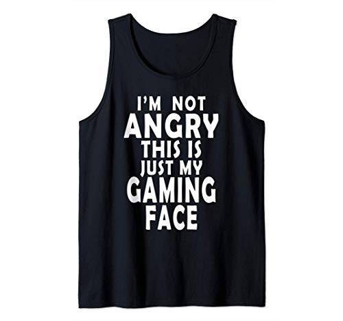 My Gaming Face Funny Gamer Niños Hombres Regalo Video Gamer Camiseta sin Mangas