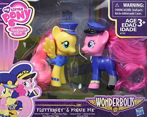 My Little Pony Friendship is Magic Wonderbolts Fluttershy & Pinkie Pie Exclusive 3" Figure 2-Pack
