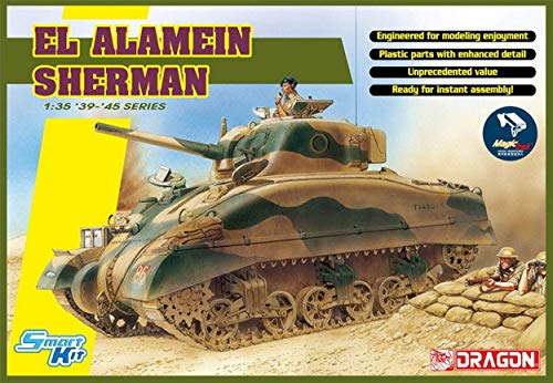 NEW Dragon D6617 EL ALAMEIN Sherman W/Magic Tracks Kit 1:35 MODELLINO Model Compatible con