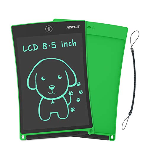 Newyes 8,5" Tableta gráfica | Tableta de Escritura LCD | Tablet para niños | Ideal como Pizarra Digital para Aprender a Leer, Escribir y para Manualidades | Juguete Educativo (Verde)
