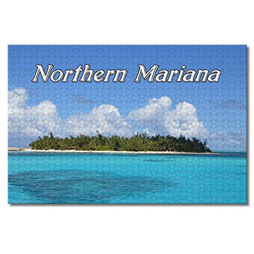 Nicoole Northern Mariana USA Saipan Island Rompecabezas para adultos Niños 1000 piezas Juego de rompecabezas de madera para regalos Decoración del hogar Recuerdos especiales de viaje