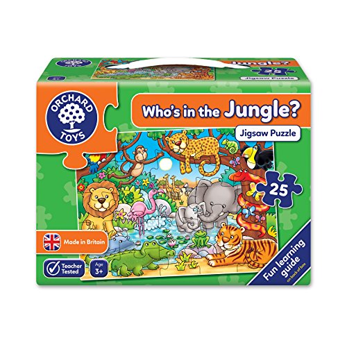 Orchad Toys 216 - Puzzle Who's in The Jungle? (25 Piezas, Idioma inglés)