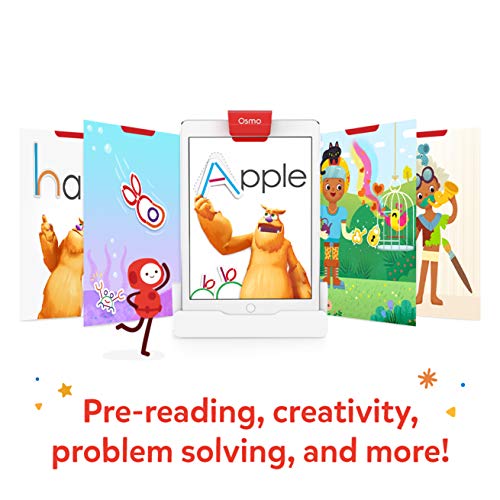 Osmo Little Genius Starter Kit for iPad-4 Hands-On Learning Games-Preschool Ages-Problem Solving, & Creativity iniciación Juegos de Aprendizaje prácticos (Tangible Play, Inc. 901-00010)