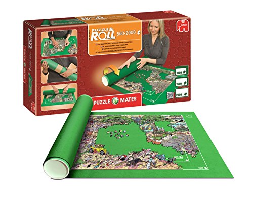 Outletdelocio. Pack Puzzle Roll 2000. Tapete Universal para Transportar/Guardar Puzzles hasta 2000 Piezas + Pegamento Puzzles