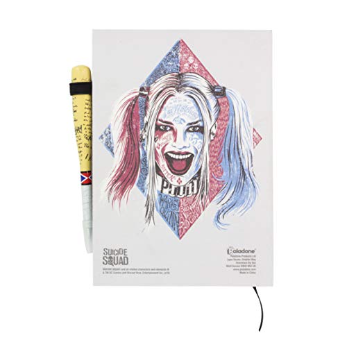 Paladone-PP5551SQ Cuaderno A5 Comic Suicide Squad Harley Quinn (5055964727451)