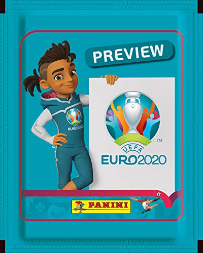 Panini EURO 2020 Preview, pegatinas coleccionables, colección especial, multipack con 9 bolsas (45 pegatinas)