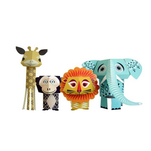 Papertoy Paper Animals - The Wild Bunch