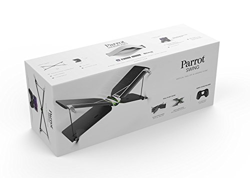 Parrot Swing - Dron "dos en uno" cuadricóptero y avión (cámara 30 FPS, 30 Km/h, 8 minutos de vuelo, 100 metros de alcance, programable) + Mando Flypad