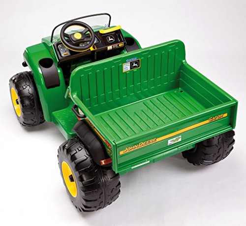 Peg Perego John Deere Gator - Tractor de 2 plazas con baúl basculante (12 V)