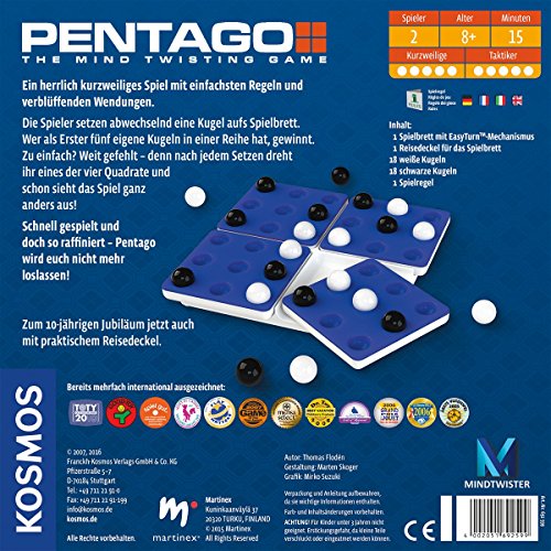 Pentago Jubiläum: Familienspiel für 2 Spieler ab 8 Jahren