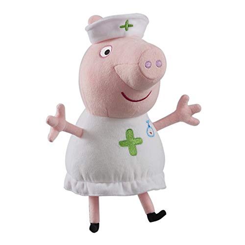 Peppa Pig - Peluche Peppa Enfermera (voz en inglés)