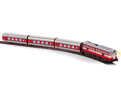 PEQUETREN- Tren Talgo articulado con desvíos, Color Rojo (508)