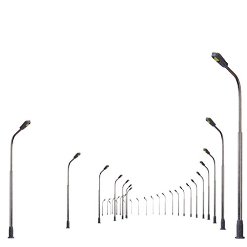 perfeclan Lámpara de Calle Modelo 20x, Cabeza única Y Modelo de Coche para Diseño de Tren, Edificio de Paisaje