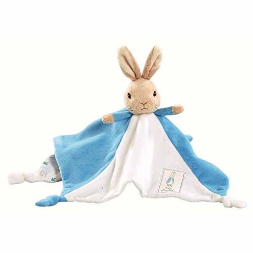 Peter Rabbit knuffeldoekje/tutje blauw 30cm