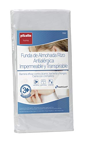 Pikolin Home - Funda de almohada rizo. Antialérgica, impermeable y transpirable, 40x70cm (Todas las medidas)