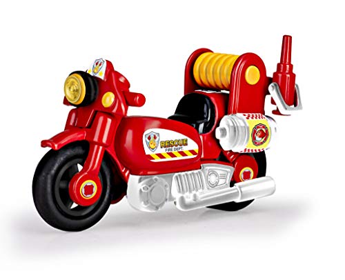Pinypon Action - Moto de Bombero con 1 figurita, para niños y niñas de 4 a 8 años (Famosa 700014783)