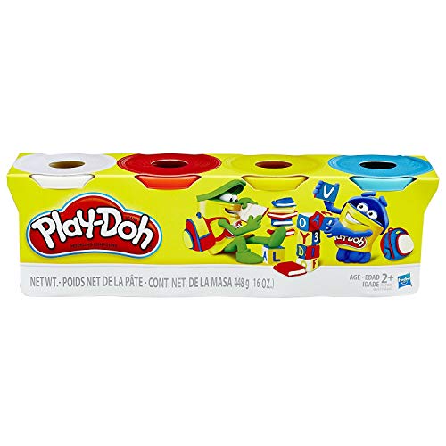 Play-Doh Pack De 4 Botes Clasicos (Hasbro B6508ES1) , color/modelo surtido
