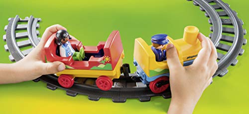 Playmobil - 1.2.3 Playset, Mi Primer Tren, Multicolor (70179)