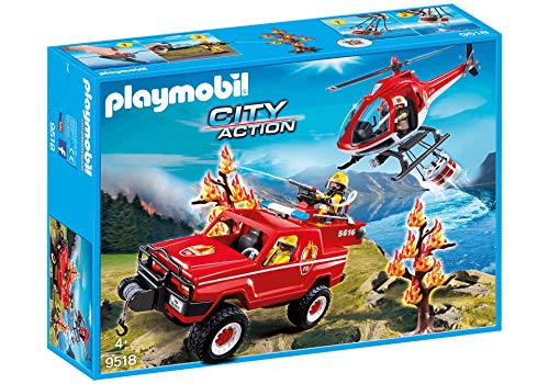 Playmobil 43729241 - Juego de Figuras de Bomberos, Multicolor