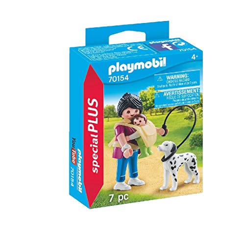 Playmobil 70154 Special Plus Mamá con bebé y Perro, Multicolor