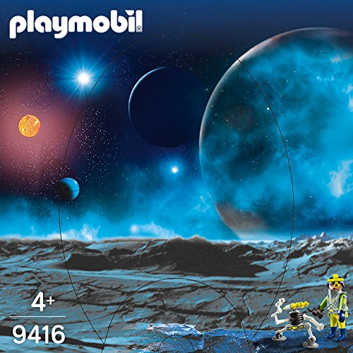 PLAYMOBIL- Agente Espacial con Robot Juguete, Multicolor (geobra Brandstätter 9416)