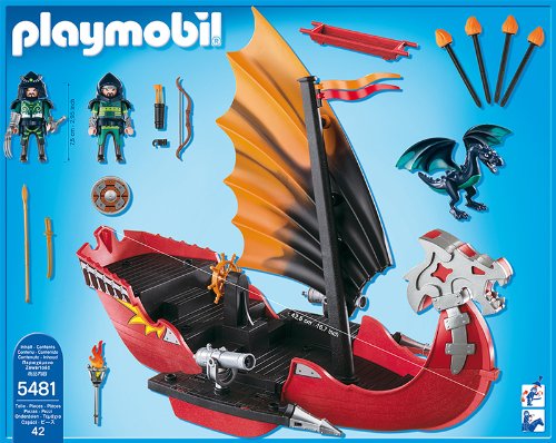 PLAYMOBIL Dragones - Barco de Batalla del dragón (5481)