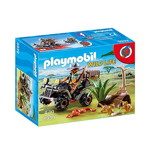 Playmobil Vida Salvaje- Explorador con Quad Playset de Figuras de Juguete, Multicolor, 7,2 x 14,2 x 18,7 cm (Playmobil 6939)