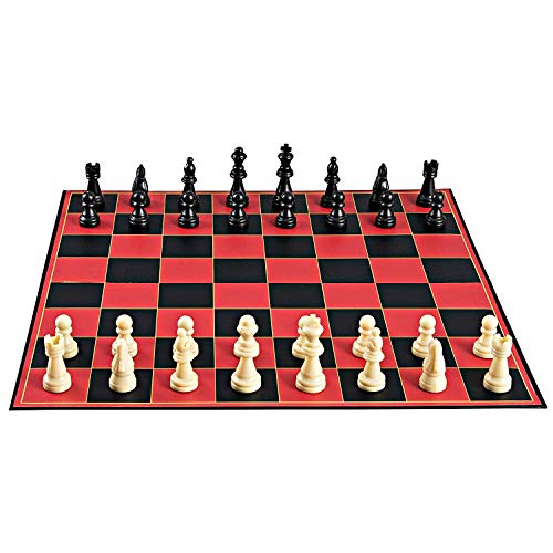 Point Games Juego de Tablero clásico de ajedrez, con súper Durable Tablero, el Mejor Juego de Mesa Plegable para Toda la Familia.