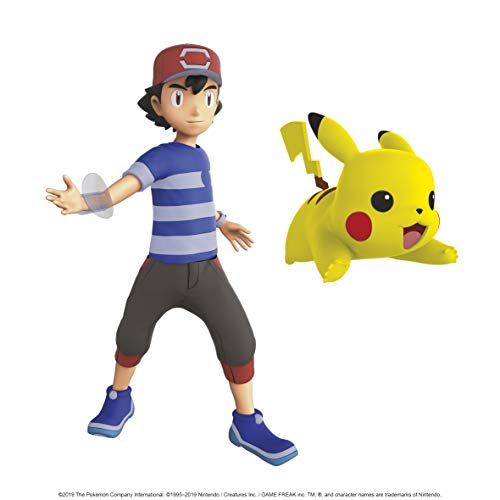 Pokemon 98121 POKÉMON - Figuras de Ceniza y Pikachu (4,5 Pulgadas), sin Color