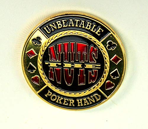 'Poker Card Guard "Nuts Real Chapado en oro