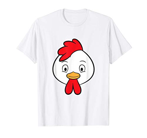 Pollo lindo Pollo de granja de dibujos animados Camiseta