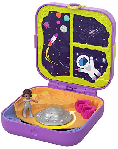 Polly Pocket - Cofre Aventuras en el Espacio, muñeca con accesorios (Mattel GDL84) , color/modelo surtido